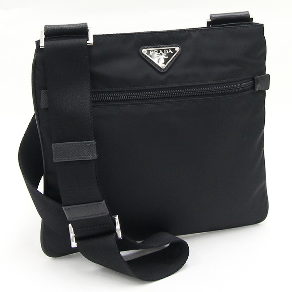 Prada Bag Shoulder black nylon triangle - Picture 1 of 6